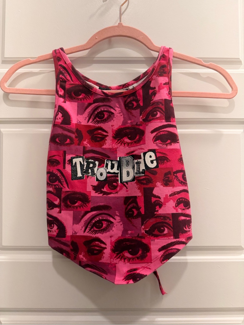 Urban Outfitters Pink 'Trouble' crop size Small